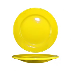129-CA21Y 12" Round Cancun™ Plate - Ceramic, Yellow