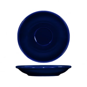 129-CA36CB 5 1/8" Round Cancun™ A.D. Saucer - Ceramic, Cobalt Blue