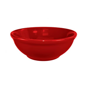 129-CA15CR 14 oz Round Cancun™ Oatmeal/Nappie Bowl - Ceramic, Crimson Red