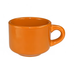 129-CA23O 7 oz Cancun™ Cup - Ceramic, Orange