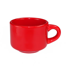 129-CA23CR 7 oz Cancun™ Cup - Ceramic, Crimson Red