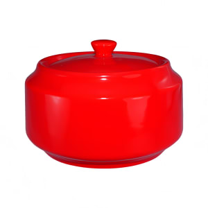 129-CA61CR 14 oz Cancun™ Sugar Bowl - Ceramic, Crimson Red