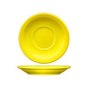 129-CAN2Y 5 1/2" Round Cancun™ Saucer - Ceramic, Yellow
