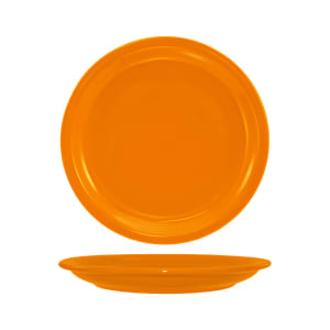 129-CAN7O 7 1/4" Round Cancun™ Plate - Ceramic, Orange