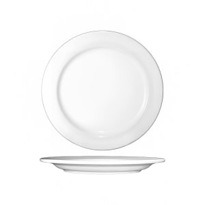 129-DO31 6 1/4" Round Dover™ Plate - Porcelain, European White