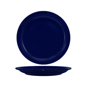 129-CAN16CB 10 1/2" Round Cancun™ Plate - Ceramic, Cobalt Blue
