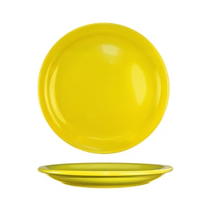 129-CAN16Y 10 1/2" Round Cancun™ Plate - Ceramic, Yellow