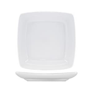 129-DO11S 11" Square Dover™ Plate - Porcelain, European White
