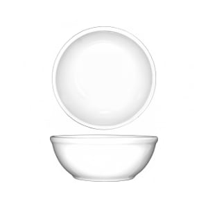 129-DO15 13 1/2 oz Round Dover™ Oatmeal/Nappie Bowl - Porcelain, European White