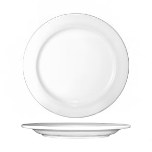 129-DO7 7 1/8" Round Dover™ Plate - Porcelain, European White