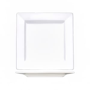 129-EL7 7 1/4" Square Elite™ Plate - Porcelain, Bright White