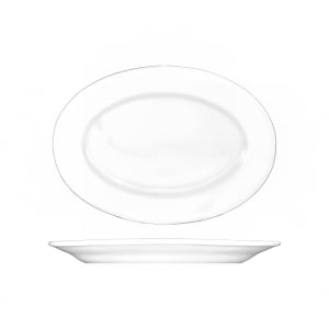 129-DO80 7 1/8" x 4 5/8" Oval Dover™ Platter - Porcelain, European White