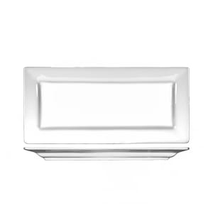 129-EL17 11" x 5 1/8" Rectangular Elite™ Platter - Porcelain, Bright White