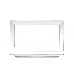 129-EL21 11 3/4" x 6 3/4" Rectangular Elite™ Platter - Porcelain, Bright White