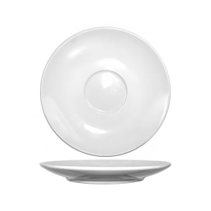 129-DO67 6 1/2" Round Dover™ Cappuccino Saucer - Porcelain, European White