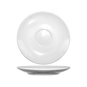129-DO68 7 1/4" Round Dover™ Cappuccino Saucer - Porcelain, European White