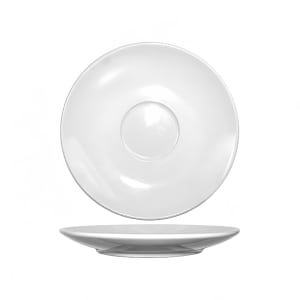 129-DO66 6 1/4" Round Dover™ Cappuccino Saucer - Porcelain, European White