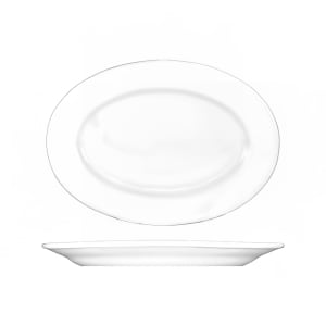 129-DO83 11 1/2" x 8 1/4" Oval Dover™ Platter - Porcelain, European White