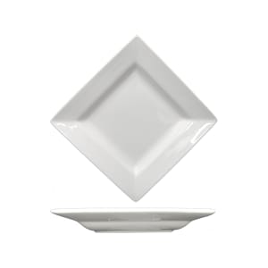 129-EL212 11 5/8" Square Elite™ Platter - Porcelain, Bright White