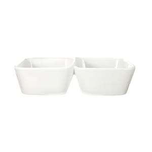 129-EL222 20 oz Rectangular Elite™ Bowl Dish - Porcelain, Bright White