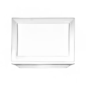 129-EL26 12" x 7 7/8" Rectangular Elite™ Platter - Porcelain, Bright White