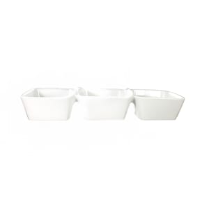 129-EL333 30 oz Rectangular Elite™ Bowl Dish - Porcelain, Bright White
