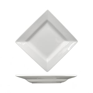 129-EL210 9 7/8" Square Elite™ Platter - Porcelain, Bright White