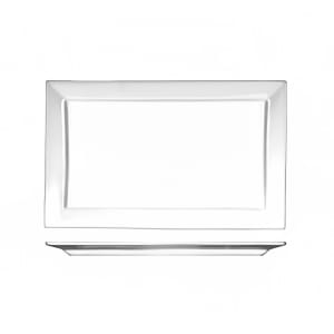 129-EL27 11" x 6 3/4" Rectangular Elite™ Platter - Porcelain, Bright White