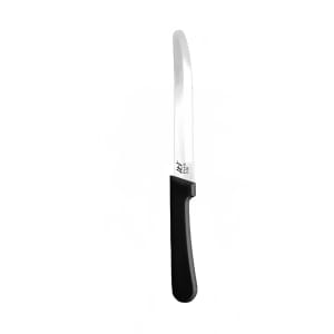 129-FK410 8 3/4" Steak Knife - Stainless Steel w/ Black Poly Handle