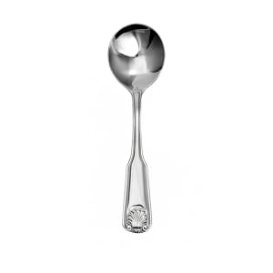 129-FNA113 6 1/4" Bouillon Spoon with 18/0 Stainless Grade, Nautilus Pattern