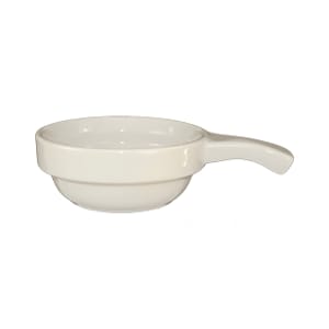 129-OSC10H 8 oz Round Soup Crock - Ceramic, American White