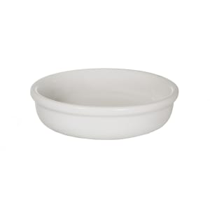129-OB55EW 8 oz Round Crème Brulee - Ceramic, European White