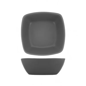 129-QP32MG 18 oz Square Quad™ Bowl - Porcelain, Matte Gray