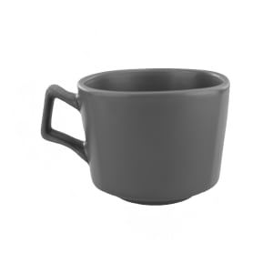 129-QP23MG 8 oz Quad™ Cup - Porcelain, Matte Gray