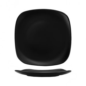 129-QP20MB 11 5/8" Square Quad™ Plate - Porcelain, Matte Black
