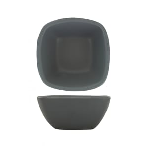 129-QP31MG 6 oz Square Quad™ Fruit Dish - Porcelain, Matte Gray