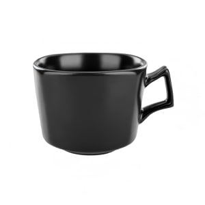 129-QP23MB 8 oz Quad™ Cup - Porcelain, Matte Black