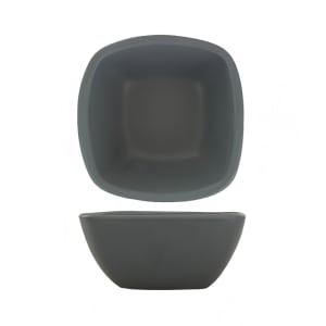129-QP30MG 2 oz Square Quad™ Sauce Dish - Porcelain, Matte Gray