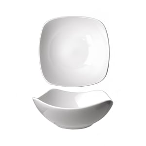 129-QP24 26 oz Square Quad™ Bowl - Porcelain, European White