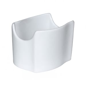 129-RA225 Rectangular Sugar Caddy - Porcelain, Bright White