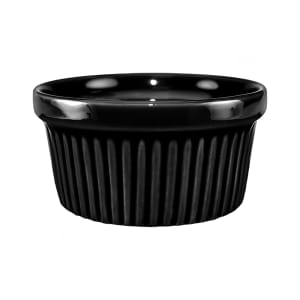 129-RAMF4B 4 oz Cancun™ Ramekin - Ceramic, Black