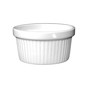 129-RAMF3EW 3 oz Ramekin - Porcelain, European White