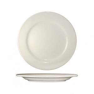 129-RO22 8 1/4" Round Roma™ Plate - Ceramic, American White