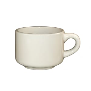 129-RO23 7 oz Roma™ Cup - Ceramic, American White