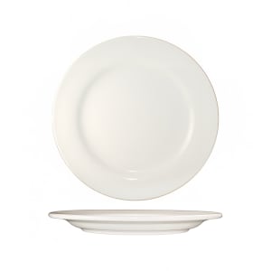 129-RO16 10 1/4" Round Roma™ Plate - Ceramic, American White