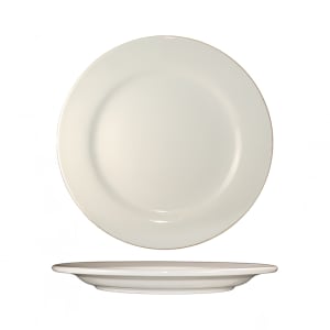 129-RO8 9" Round Roma™ Plate - Ceramic, American White