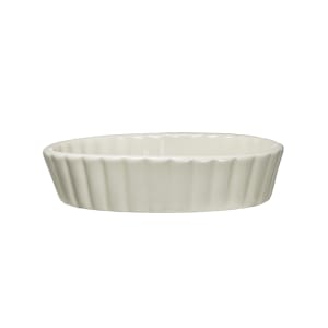 129-SOFO60AW 7 1/2 oz Oval Crème Brulee Dish - Ceramic, American White
