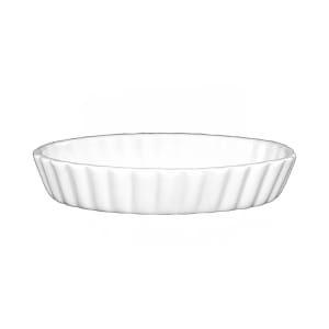 129-SOFO65EW 7 oz Oval Crème Brulee Dish - Porcelain, European White