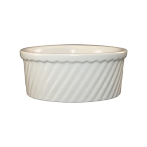 129-SOFS8AW 8 1/2 oz Round Soufflé Dish - Ceramic, American White