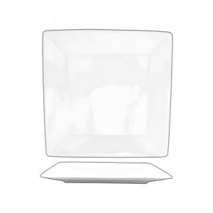 129-SP6 6" Square Slope™ Plate - Porcelain, Bright White